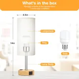 Fenmzee Bedside Table Lamp - Lamps luxury furniture for sale - Thumbnail 4