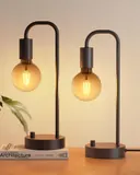 Onewish Industrial Table Lamps, Set of 2 - Lamps luxury furniture for sale - Thumbnail 1
