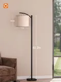Addlon Modern Black Floor Lamp - Lamps luxury furniture for sale - Thumbnail 5