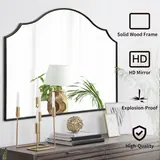 Besdomus Modern Scalloped Wall Mirror - Home Decor luxury furniture for sale - Thumbnail 4