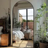 Homsion Arched Full-Length Floor Mirror - Home Decor luxury furniture for sale - Thumbnail 4