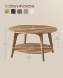 VASAGLE MAEZO 2-Tier Coffee Table - Tables luxury furniture for sale - Thumbnail 4
