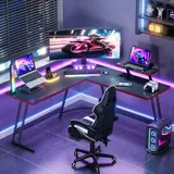 Homall L-Shaped Gaming Desk - Office luxury furniture for sale - Thumbnail 2