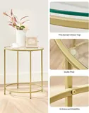 Vasagle Vintage-Style Side Table - Tables luxury furniture for sale - Thumbnail 3
