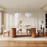 Tribesigns Layered Sintered Stone Dining Table - Tables luxury furniture for sale - Thumbnail 2