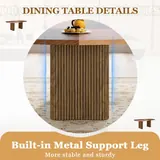 Rejeke Extra-Long Farmhouse Dining Table - Tables luxury furniture for sale - Thumbnail 4