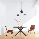 Zerifevni Dining Table Set Mid Century Modern with 4 Chairs - Tables luxury furniture for sale - Thumbnail 2