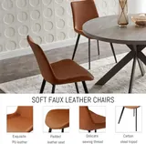 Zerifevni Dining Table Set Mid Century Modern with 4 Chairs - Tables luxury furniture for sale - Thumbnail 4