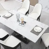 Legendstone 7 Piece Sintered Stone Dining Room Set - Tables luxury furniture for sale - Thumbnail 3