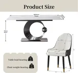 Legendstone 7 Piece Sintered Stone Dining Room Set - Tables luxury furniture for sale - Thumbnail 5