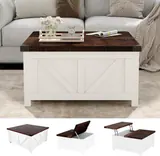 Jimeimen Farmhouse Lift Top Coffee Table with Storage - Tables luxury furniture for sale - Thumbnail 1