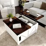 Jimeimen Farmhouse Lift Top Coffee Table with Storage - Tables luxury furniture for sale - Thumbnail 2