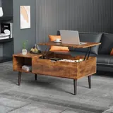 Sweetcrispy Lift Top Rustic Coffee Table - Tables luxury furniture for sale - Thumbnail 2
