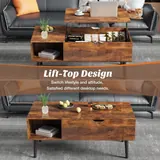 Sweetcrispy Lift Top Rustic Coffee Table - Tables luxury furniture for sale - Thumbnail 3