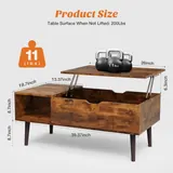 Sweetcrispy Lift Top Rustic Coffee Table - Tables luxury furniture for sale - Thumbnail 5