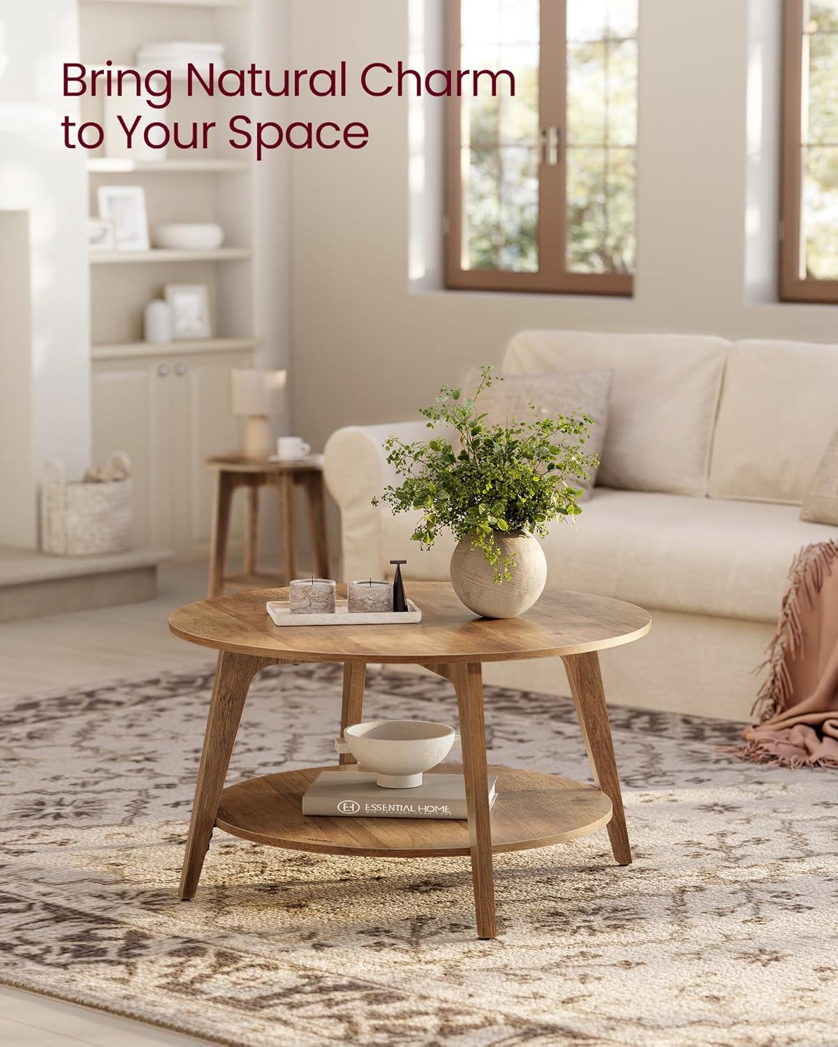 VASAGLE MAEZO 2-Tier Coffee Table - Tables luxury furniture for sale - Image 3