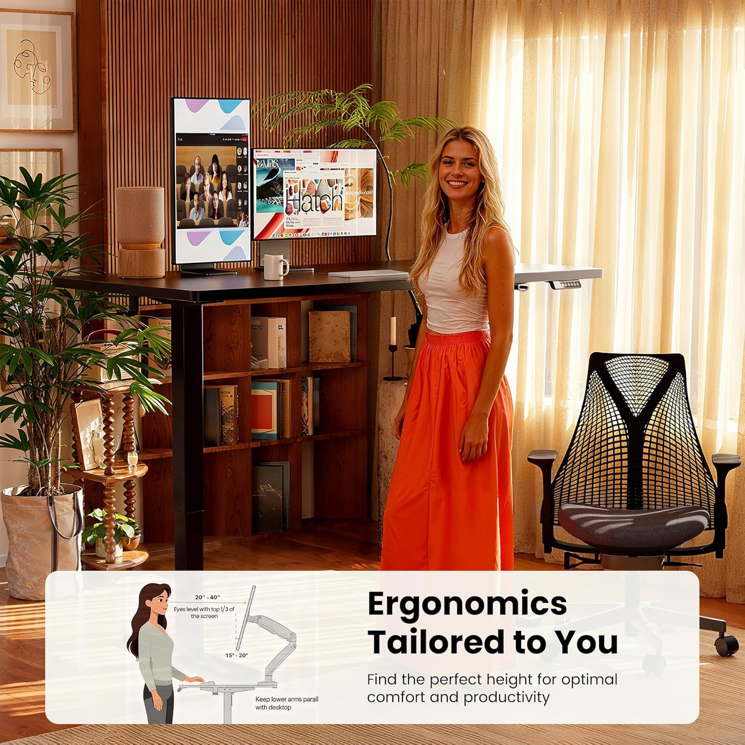 ErGear Height Adjustable Desk - Tables luxury furniture for sale - Image 4