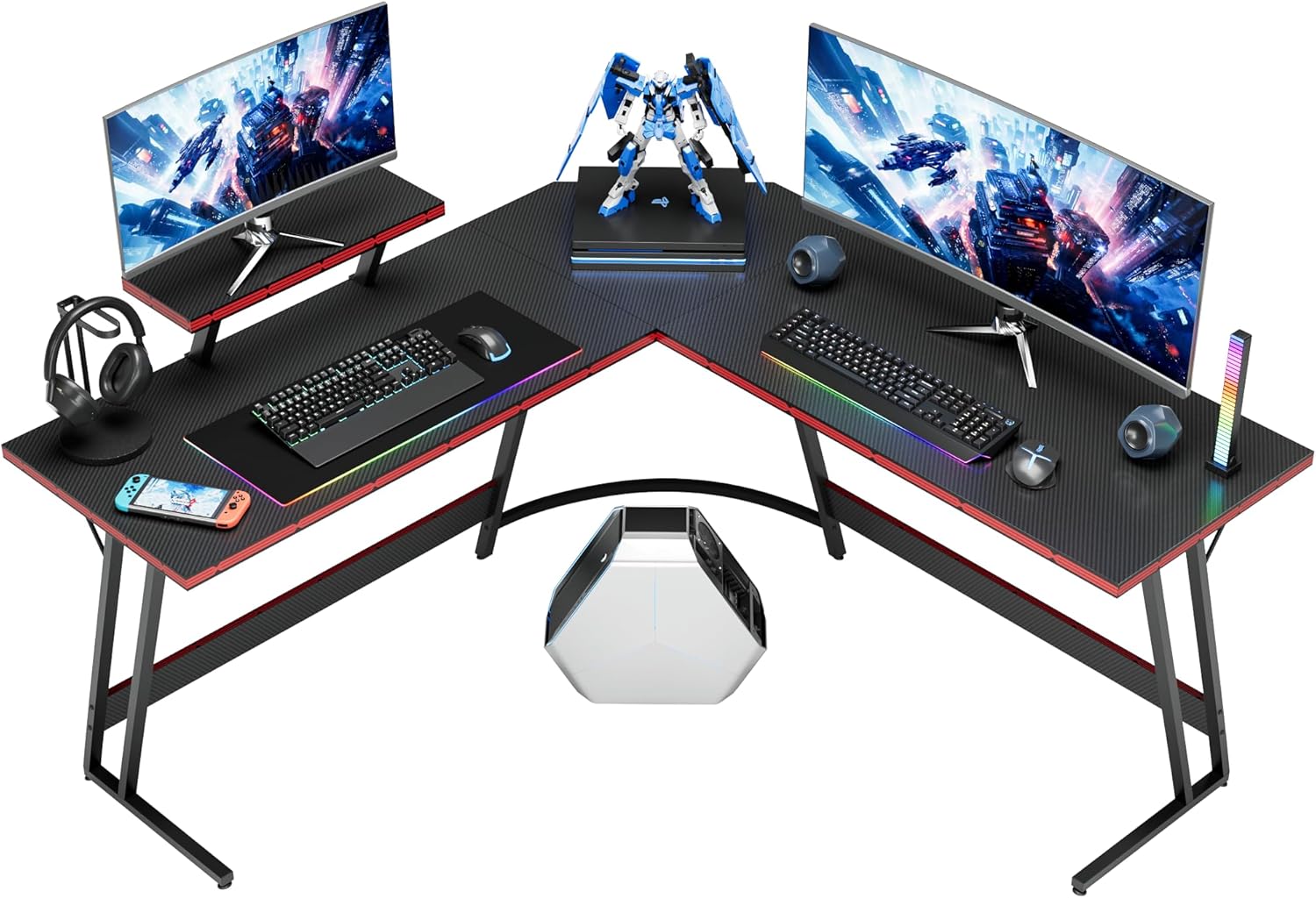 Homall L-Shaped Gaming Desk - Tables luxury furniture for sale - Image 1